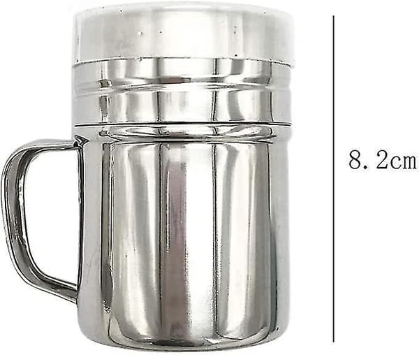 2-pak Rustfrit Stål Chokolade Krymmel Pulver Mel Sukker Salt