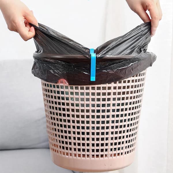 Søppelbøtteklips - 10 stk - Søppelsekkholder - Søppelsekkfeste - Monteringsklips - Festeklips for søppelbøtte - Søppelsekklippholder