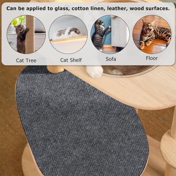 30 x 100 cm Klorematte til Sofa - Selvklebende Klorematte for Katter - For Sofa og Stoler - Beskytter Tepper og Sofa - Kan Kuttes til Størrelse