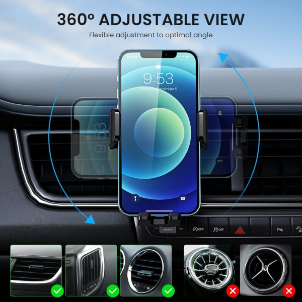Galaxy Mobiltelefonholdere Bil håndfri vagga i bilen Biltelefonholdere Monteringspasform