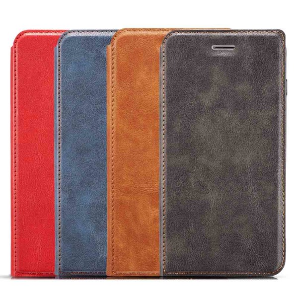 iPhone 11 Pro Max - Praktisk og Stilfuld Vintage Pung-Etui Blå