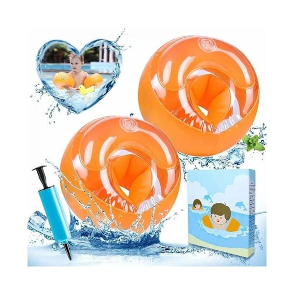 XL armpuffar för barnpool, uppblåsbara armpuffar för pool, ringarmband, armflottar, simarmband för bebisar, flythjälp för barn, nybörjarboj
