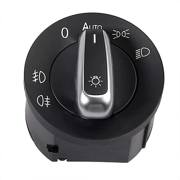Hovedlysbryter 5ND941431B, 10-pins hovedbryter for VW: Golf, Eos, Scirocco, Tiguan, Touran, Caddy, Passat