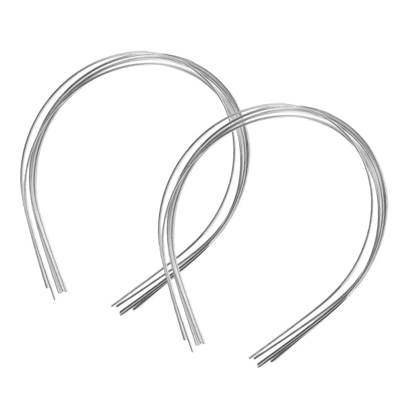 1/2/3/5 10 kpl Metalliset Ohut Hiusharjat DIY-Käsitöihin Hopea 1,5mm 1Set