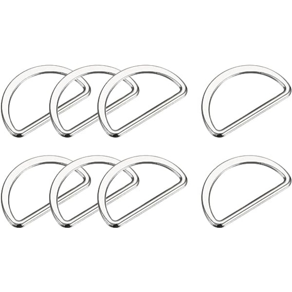 Metal D-ringe Spænde, Svejste D-ringe Spænde til Syning af Tøjremme Tasker Bælte DIY Tilbehør