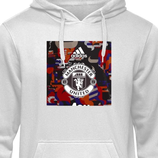 Barn Hoodie Manchester United F.C. grå 9-11 År