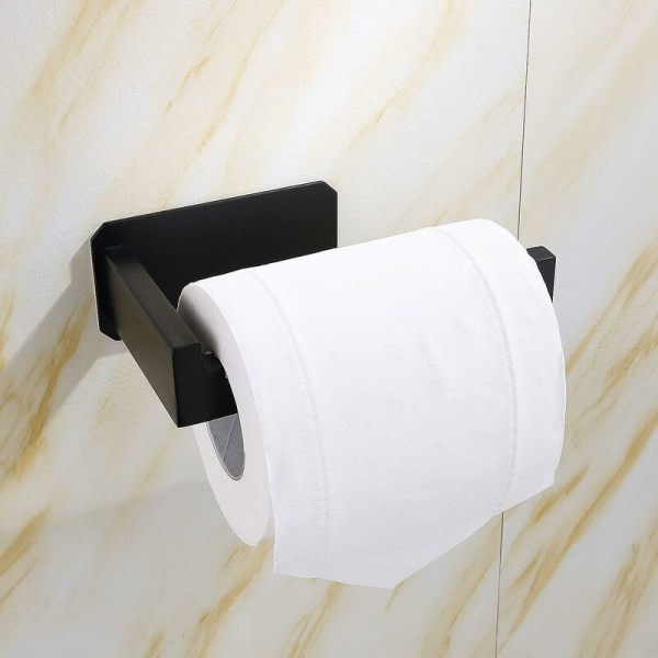 Handduksstänger SUS 304 rostfritt stål självhäftande toalettrullehållare för badrum, ingen borrning, enkel install (fyrkantig)