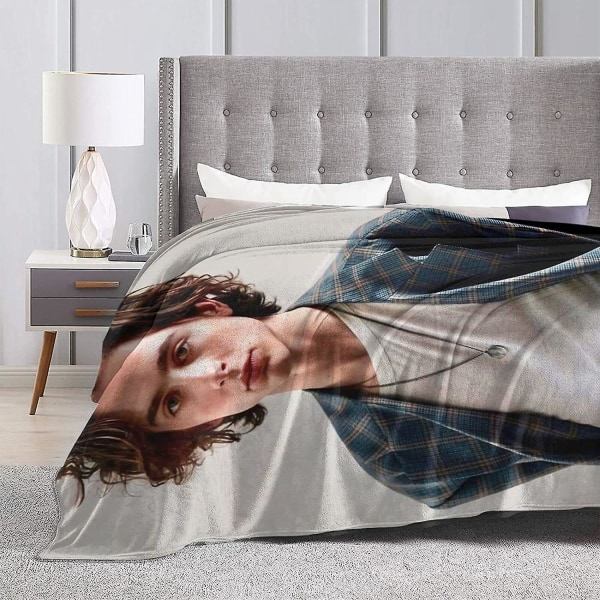 Timothee Chalamet Fleecepäällysteinen Peitto Kevyt Super Pehmeä Mukava Luksus Peitto Mikrokuitu -t212 50x40in 125x100cm