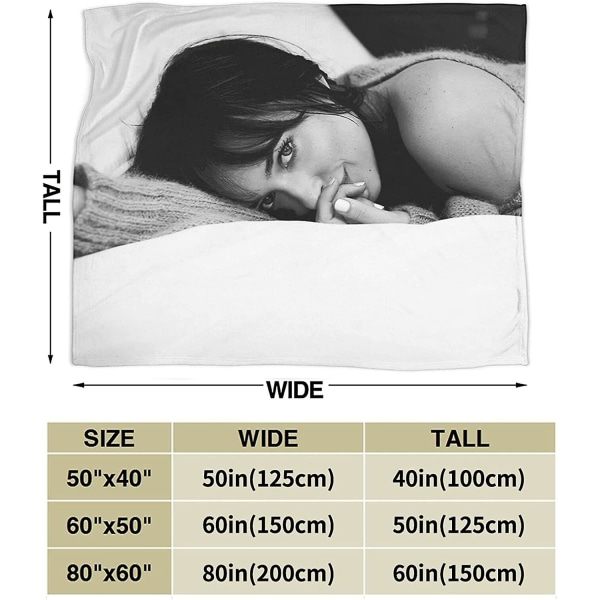 Dakota Johnson-tæppe Ultrablødt flanelstæppe 3d print Fluffy plyshtæppe Sengelinned Dekoration Sengtæppe til stue Soveværelse Kollegieværelse Dekoration-z347 50x40in 125x100cm