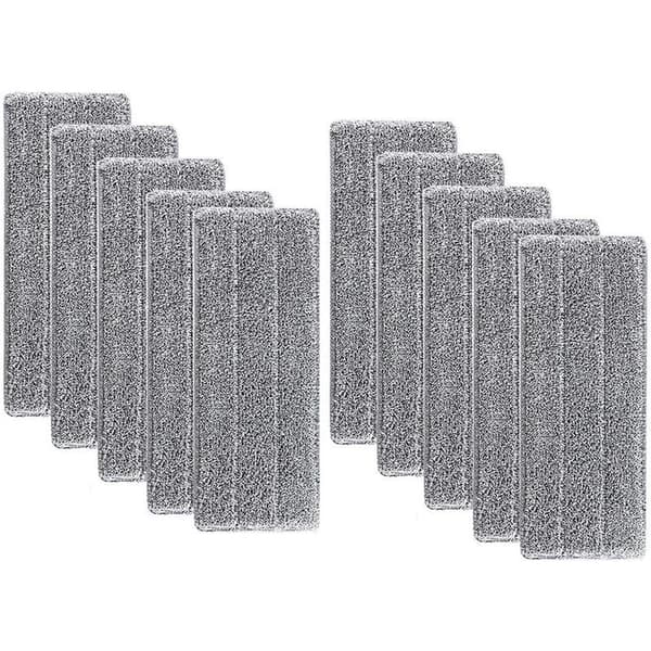 Superabsorberende moppehode-refiller - Vaskbar mikrofiber moppehode for husholdningsbruk, rengjøringspute, vaskbar mikrofiber mopp (10 stk)