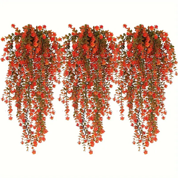 69 mesh eukalyptus kamelia vin efeu blandet farve simulering grøn plante pengeblad vægophæng lille lotus Autumn Colors
