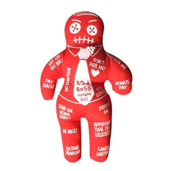 Bad Boss Voodoo Doll Toy Handgjord personlig polyesterdocka
