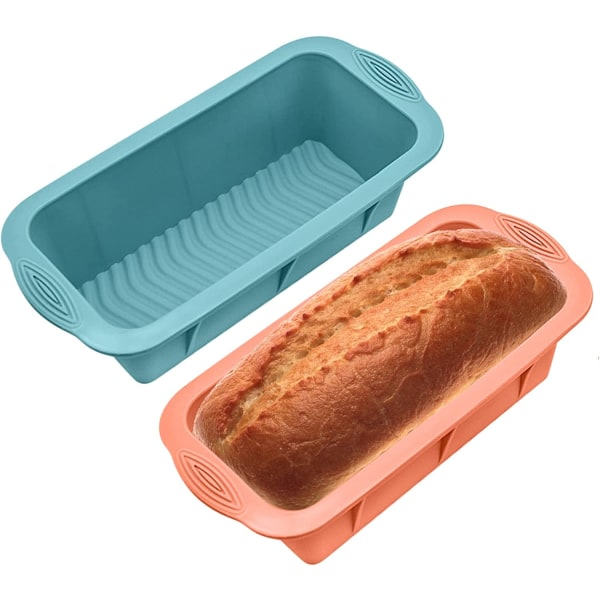 2 stk. Former, Form, Ikke-klebende Rektangulære Former for Kaker Konditoribakst DIY Bakverk Kake Brødbaking