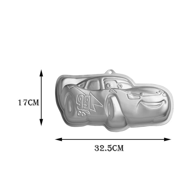 3D Qq bilbakpanne aluminium form DIY bursdagskakeform Mold