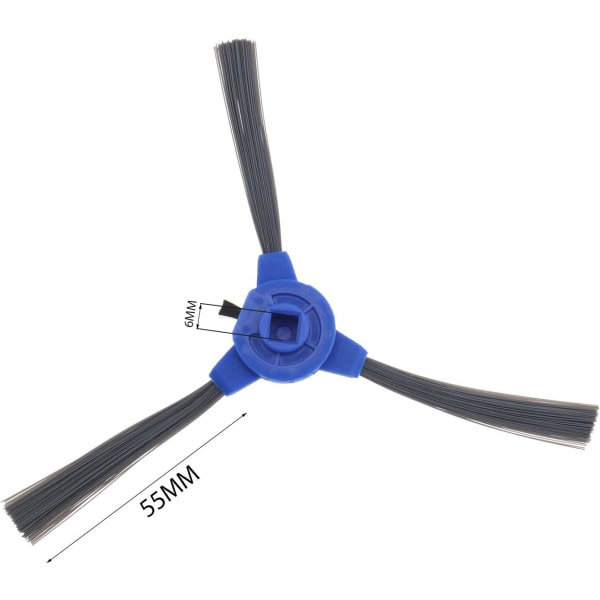 Utbytte sidebørster kompatibel med Eufy RoboVac 11S/11S MAX/15T/30/30C/ 30C MAX/12/15C/15C MAX/25C/35C/G10/G30/G30 Edge robotstøvsuger