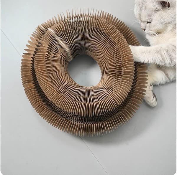 Cardboard Cat Scratcher with Ball, Cat Scratcher, Magic Organ Cat Scratcher, Scratcher, Interactive Magic Organ Scratch Toy_yux