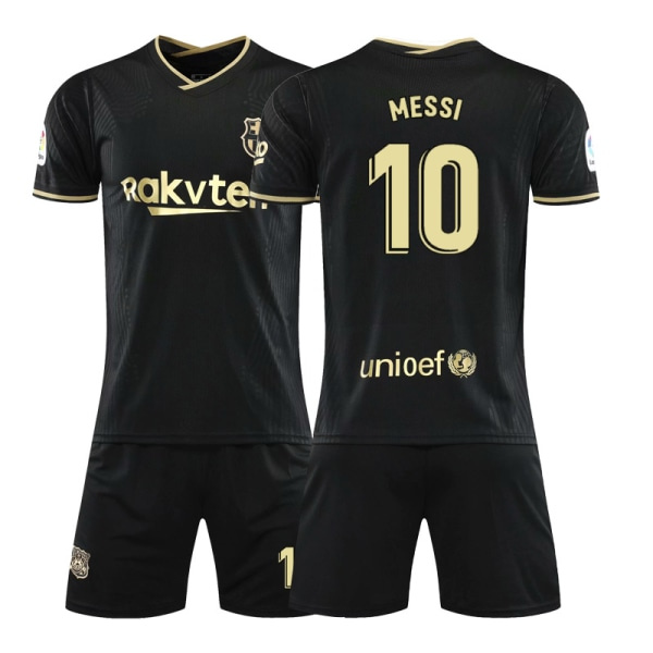 Fotbollssats Fotbollströja Träningsset 21/22 Messi Barcelona Nr. 10 Storlek 26 XXL