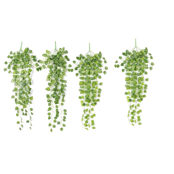 4 ST Konstgjorda växter hängande murgröna vinrankor falska löv grönt snöre