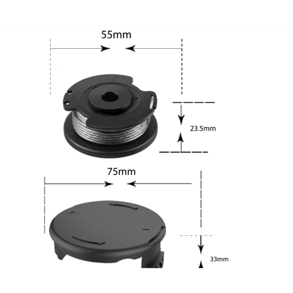 1 paket Bosch klipptillbehör F016800569/F016800385 Ersättning