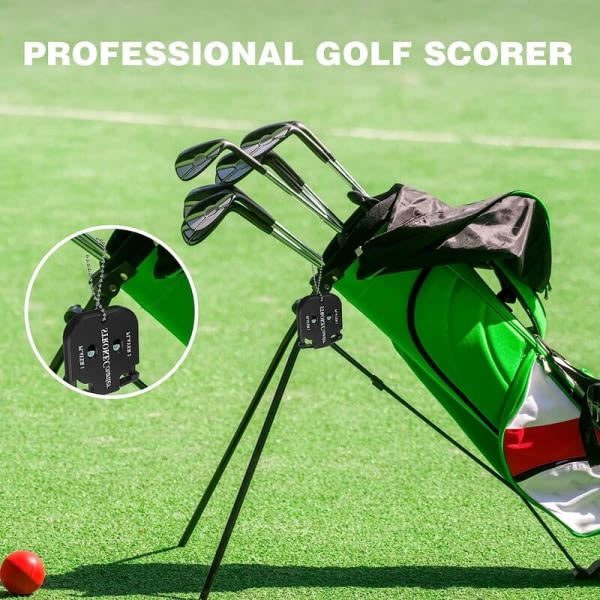 Golfscore 2 pakker Udomhussport Counter Clicker Minigolf Shot Counter Bærbar Shot Counter Golfscore Counter Clicker med kæde