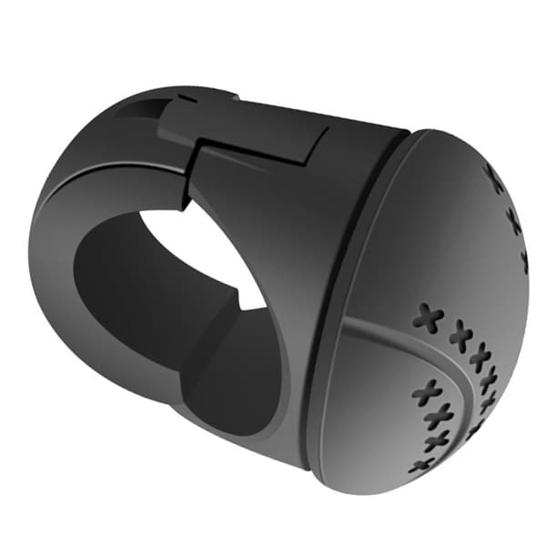Universal ratknop forbedret kontrol ergonomisk silikone ABS-greb til bil lastbil sort