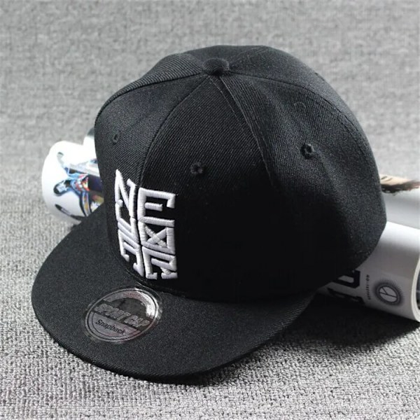Nytt Mode Barn Ronaldo Cr7 Neymar Njr Keps Hatt Pojkar Flickor Barn Messi Snapback Hattar Hip Hop Kepsar Gorras black NJR