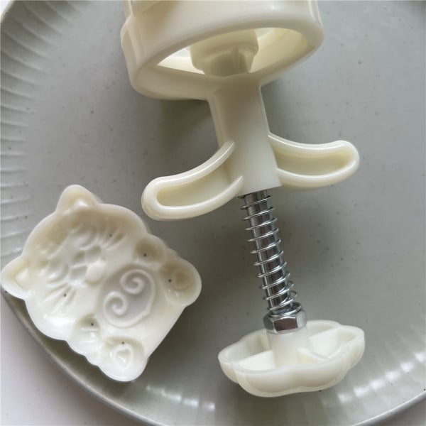 Plast Mooncake Form 75g Tigerformede Frimærker Moon Cakes Former til Midthøstfestivalen DIY Bage Mooncake Anvendelse