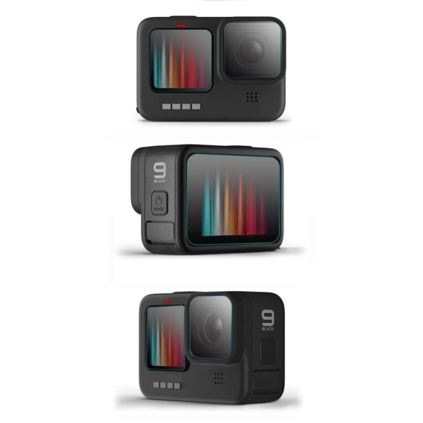 H9 Tempered Glass Tablet Screen Protector for GoPro Hero 11 10 9 Black Explosion-Proof Bubble-Free Transparent Protective Film