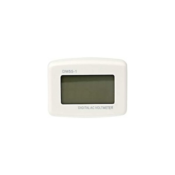 220V Blå Bakgrundsbelysning Digital LCD Voltmeter, EU-kontakt Spänningstestare Panel, DM55-1 AC 80-300V