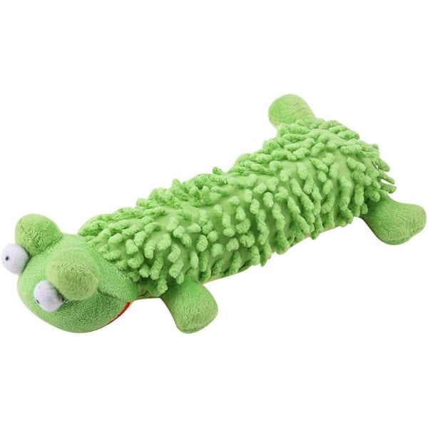 1 st (Grön) Plysch Hundtugg Leksak, Rolig Fylld Hund Hållbar Plysch