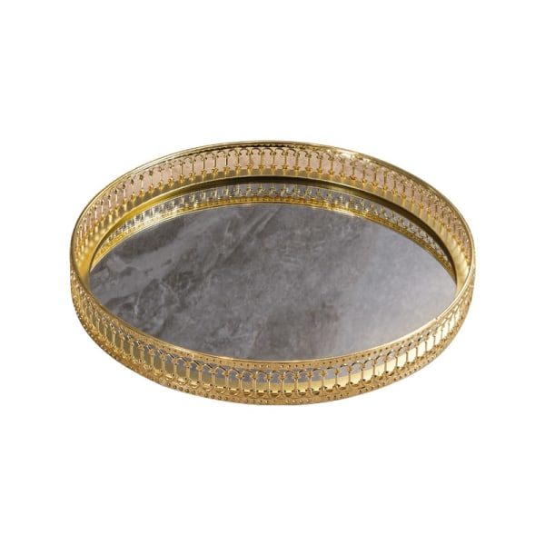 Nordisk stil rund bakke glasbrik