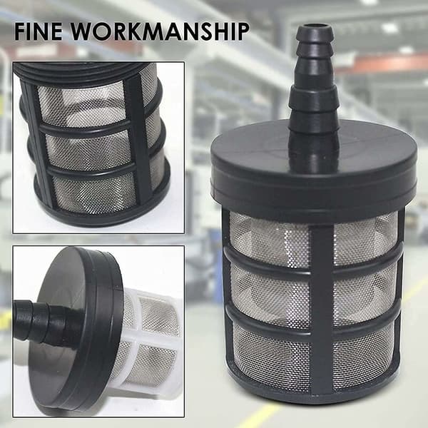 Hageslange Mesh Filter, Rustfritt Stål Dobbeltlags Mesh Filter Vannsugpumpe Filter Bilvask Filter Hagearbeid Landbruk Filter