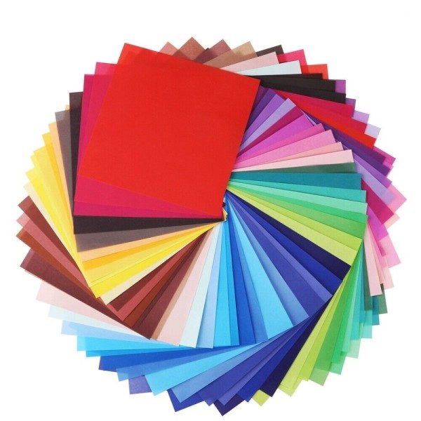 50 st Origamipapper Kvadrat Ca 100 ark per förpackning 4 storlekar att välja mellan