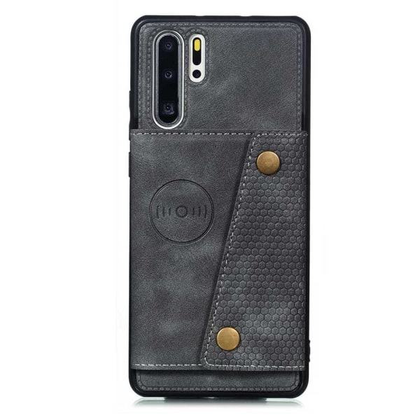 TG Huawei P30 Pro - Suojakotelo Korttitaskulla Punainen