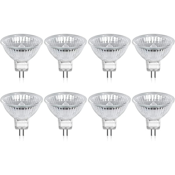 Halogenlampe GU5.3 MR16 35W 12V varm hvit 2800K Dimbar, 400 lumen 2-pinners erstatningsstrålkaster, 8 stk Cisea