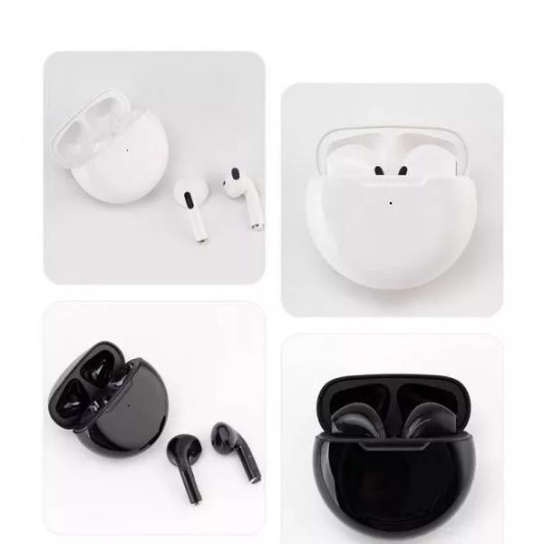 Originale i12 Tws Stereo Trådløse 5.0 Bluetooth In-Ear Høretelefoner med iPhone-etui white Pro6