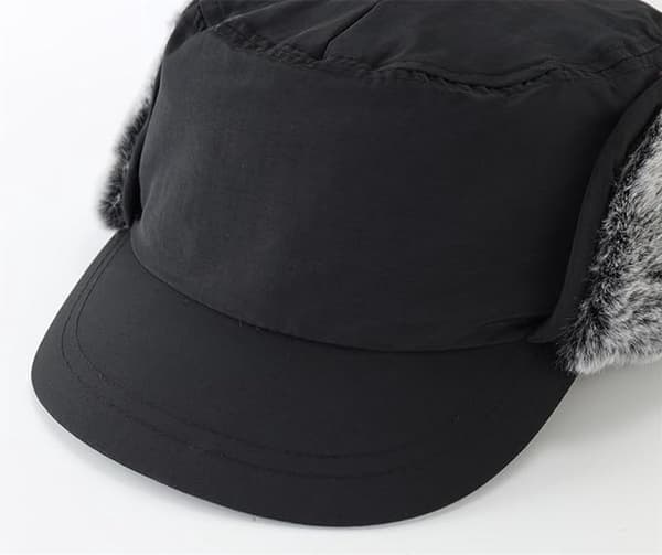 Vinterhat - Vinterhat til mænd - Vinterhat med øreklapper - med skygge - med øreklapper - Skihat - Koldt vejr - Trapperhat
