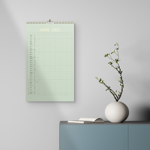 Familjekalender 2025 Färg