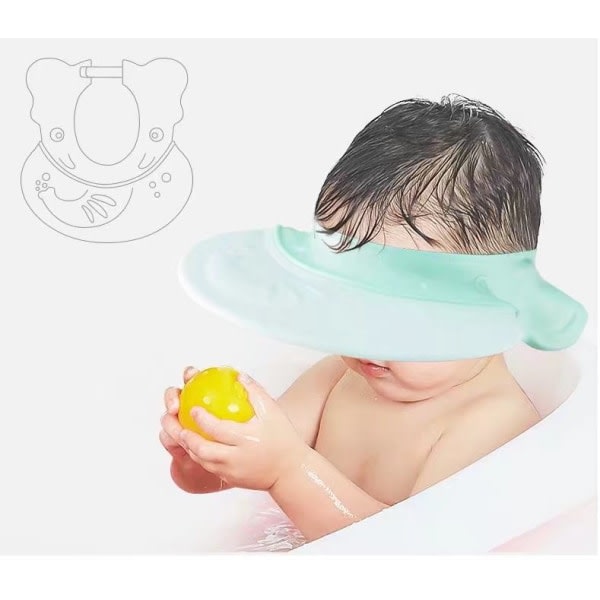 TG Baby shampo artefakter silikoni vattentätt shampo hörselskydd