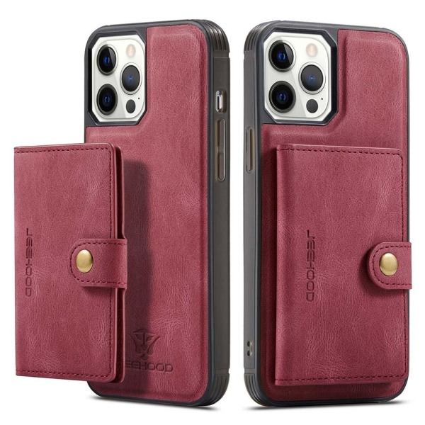 TG Ajatteluun Suunniteltu Käytännöllinen Kotelo Korttitaskulla - iPhone 12 Pro Max Ruskea
