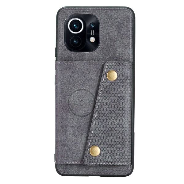 TG Tyylisuunnittelu Suojaava Kotelo Korttitaskuilla - Xiaomi Mi 11 Tummansininen