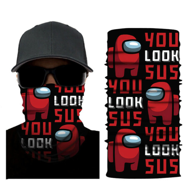 Among Us Multifunktionel Balaclava Cykling Hals Snood Varmer Bandana E