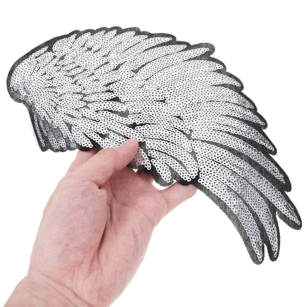 1 par broderede paljetvinger lapper DIY-broderede motiv applikationer