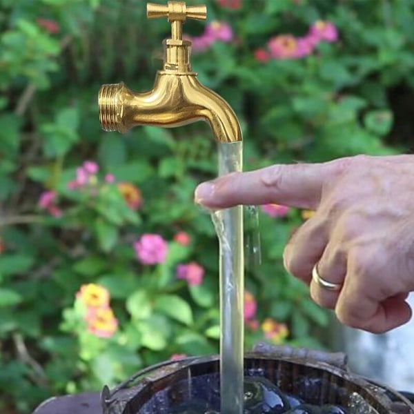 Osynlig fontän för sprinkler, magisk kran, flytande kran guld