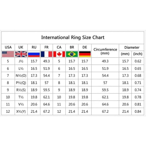 2 stk Sorte Diamant Hjerte Ringe til Kvinder, Kvinder Mode Sorte Diamant Hjerte Ring, Halloween Julegave, Størrelse 6-10 Stl 10