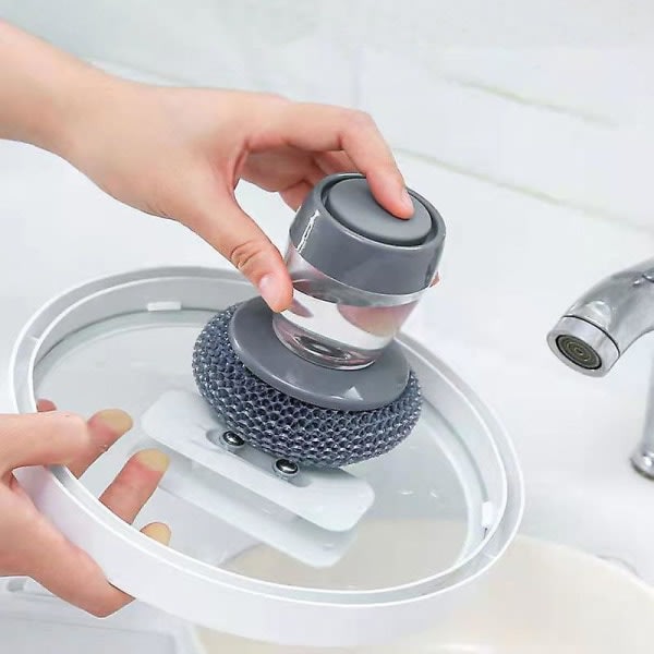 Galaxy Automatisk flytande tvättborste av presstyp, rengöringsborste för kökshällar