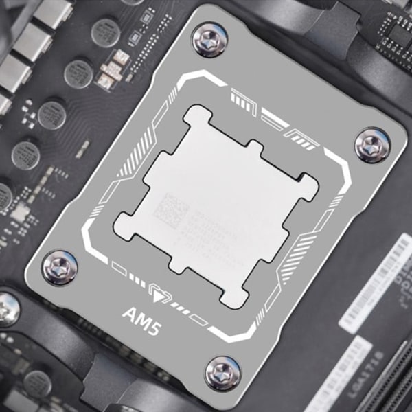 BC-AM5 CPU Kontaktram CPU Bøjningskorrigering Anti-bøj Spænde Slidstærkt Metalspænde til Rygsækssikkerhed Beskyttelse Sølv