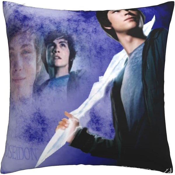 Percy Jackson Mykt Putetrekk 45 x 45 cm Kvadratiske Puter Behagelige Dekorative Puter i Kast Luksuriøst Putetrekk for Sofa Soverom med In