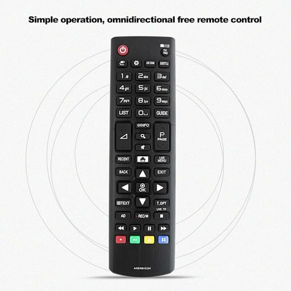Yleiskäyttöinen langaton TV-kaukosäädin Yleiskaukosäädin LG HDTV LED digitaaliselle Smart TV:lle, musta