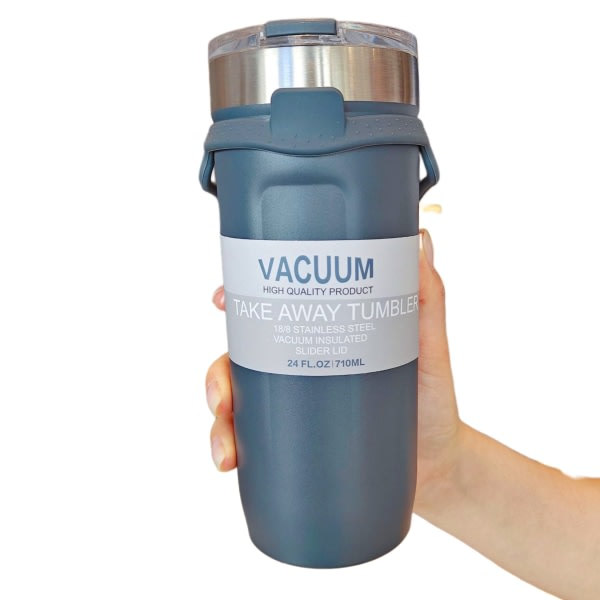 710 ml rostfritt stål vattenflaska med stor kapacitet termosmugg